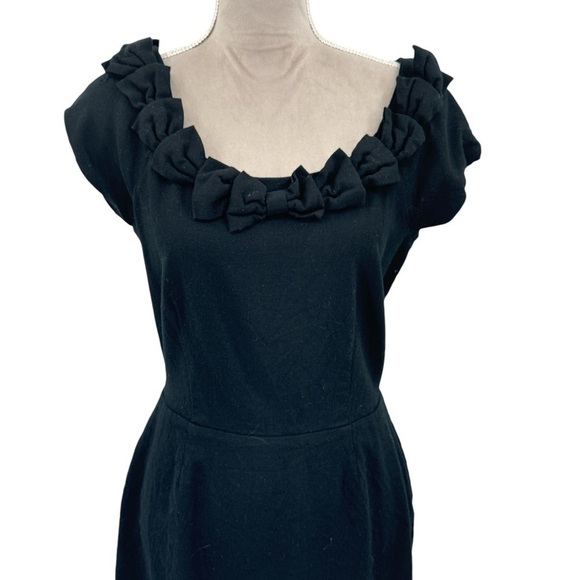 Kate Spade Mariam Wool Cocktail Party Office Pencil Sheath Dress -Black - Size 6 - Picture 3 of 8